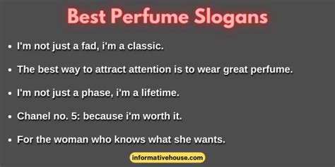 parfum slogan